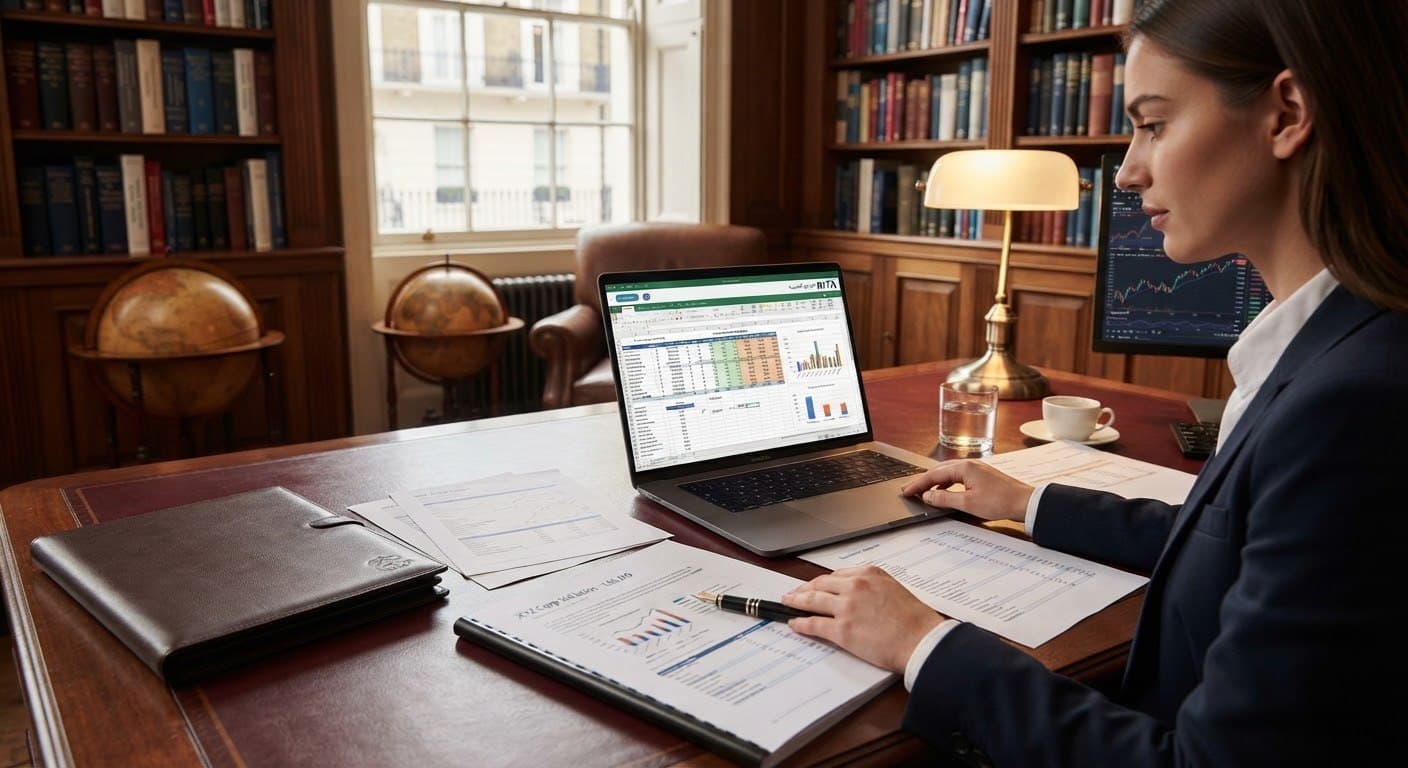 التحليل المالي وبناء النماذج على Excel